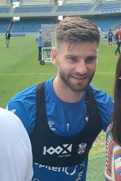 Archive photograph of player Mario González, not the current Celta Fortuna–Tenerife fixture.