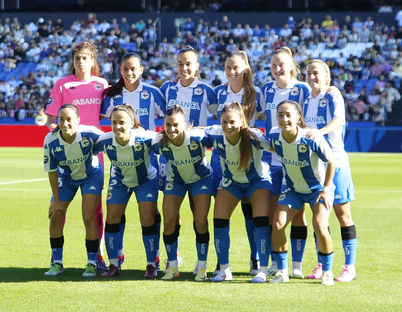 Archive photograph of Deportivo Abanca’s women’s team.