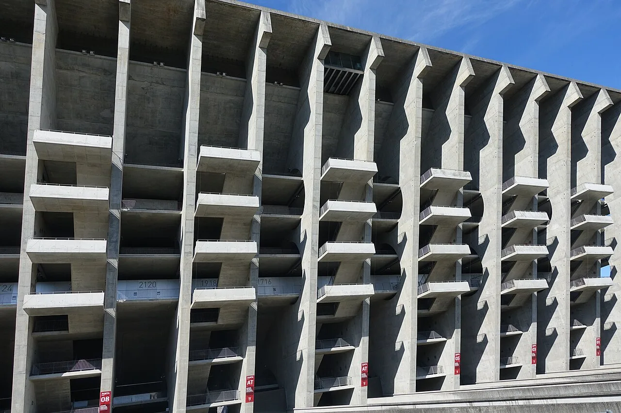 Archive photograph of Braga stadium’s exterior, not the current match.