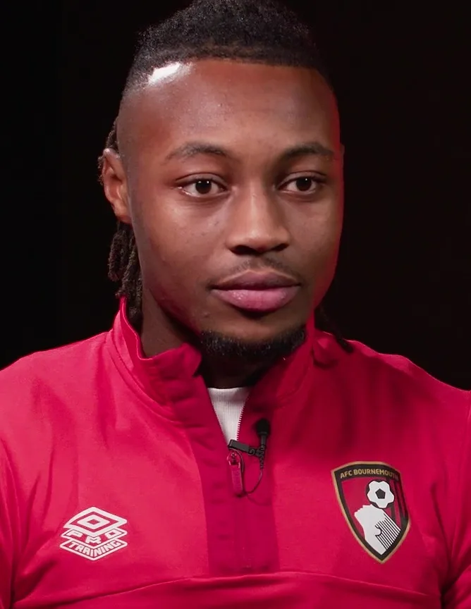 Archive photograph of Antoine Semenyo, not the injury incident.